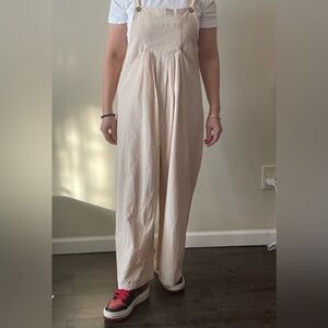 Elegant Cream Women's Jumpsuit